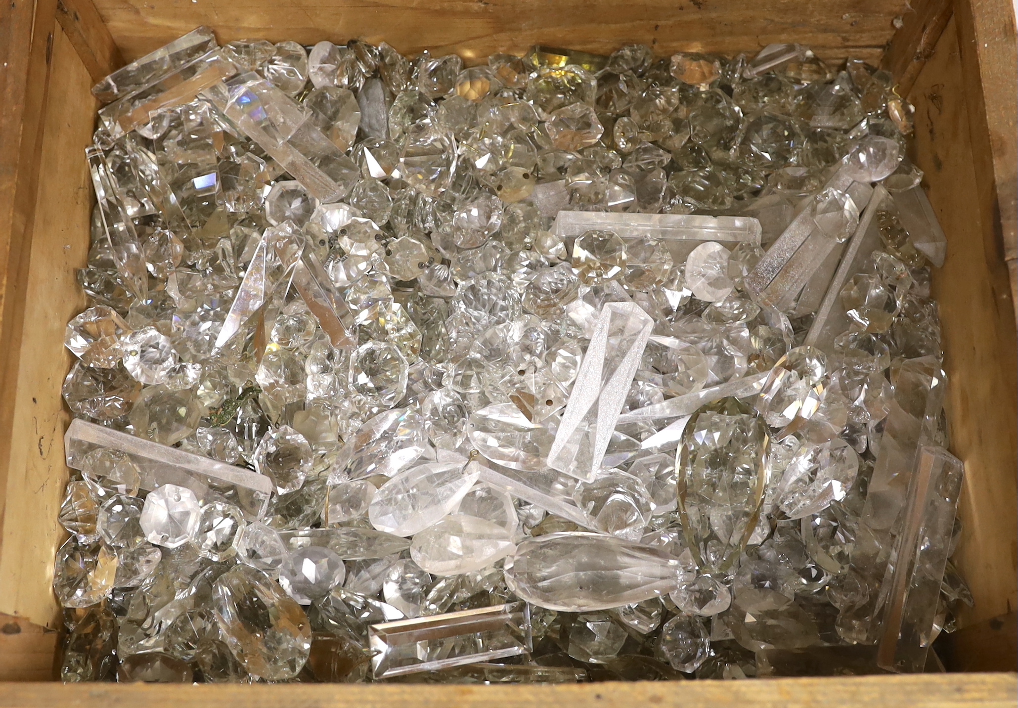 A collection of lustre drops